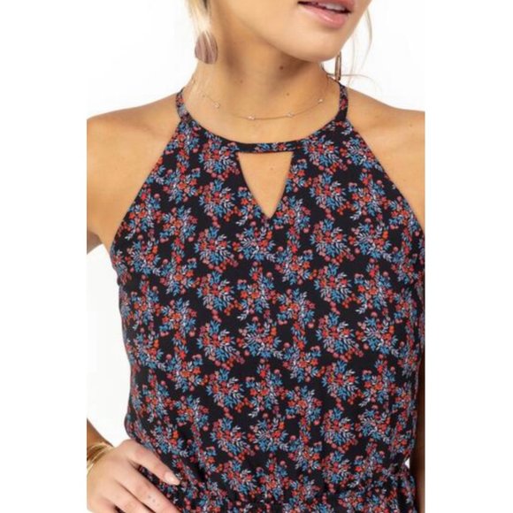 FRANCESCA'S Lisbeth Border Print Jumpsuit - Picture 2 of 10